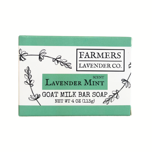 Lavender Mint Goat Milk Bar Soap