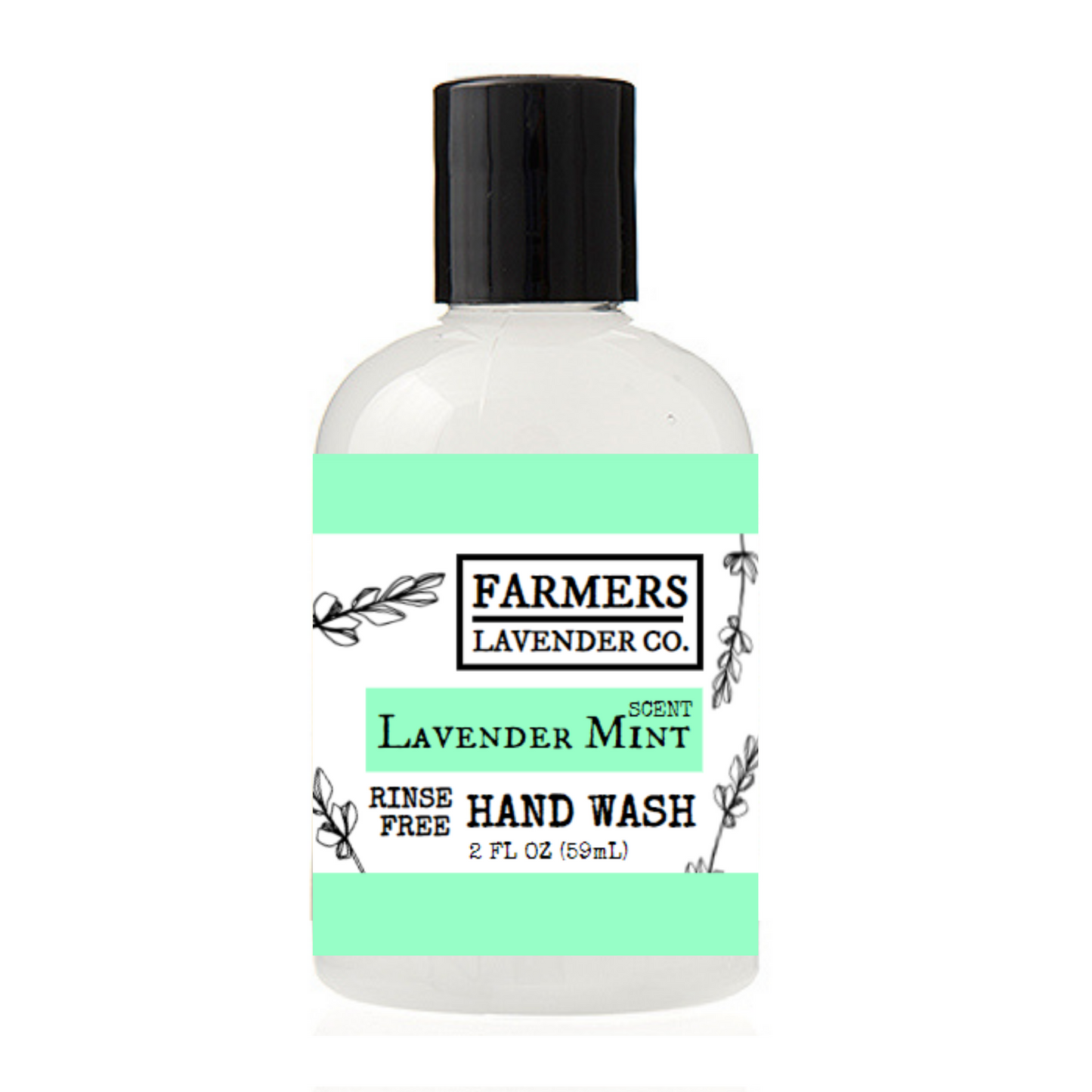 Lavender Mint Rinse Free Hand Wash 2 FL OZ