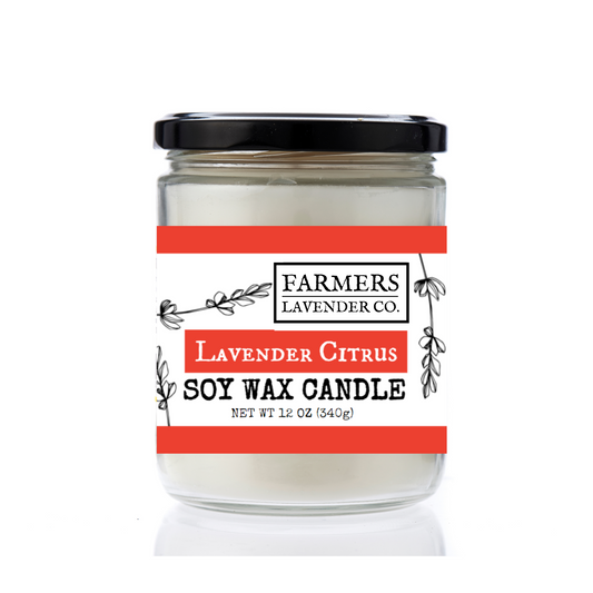 Lavender Citrus Soy Wax Candle